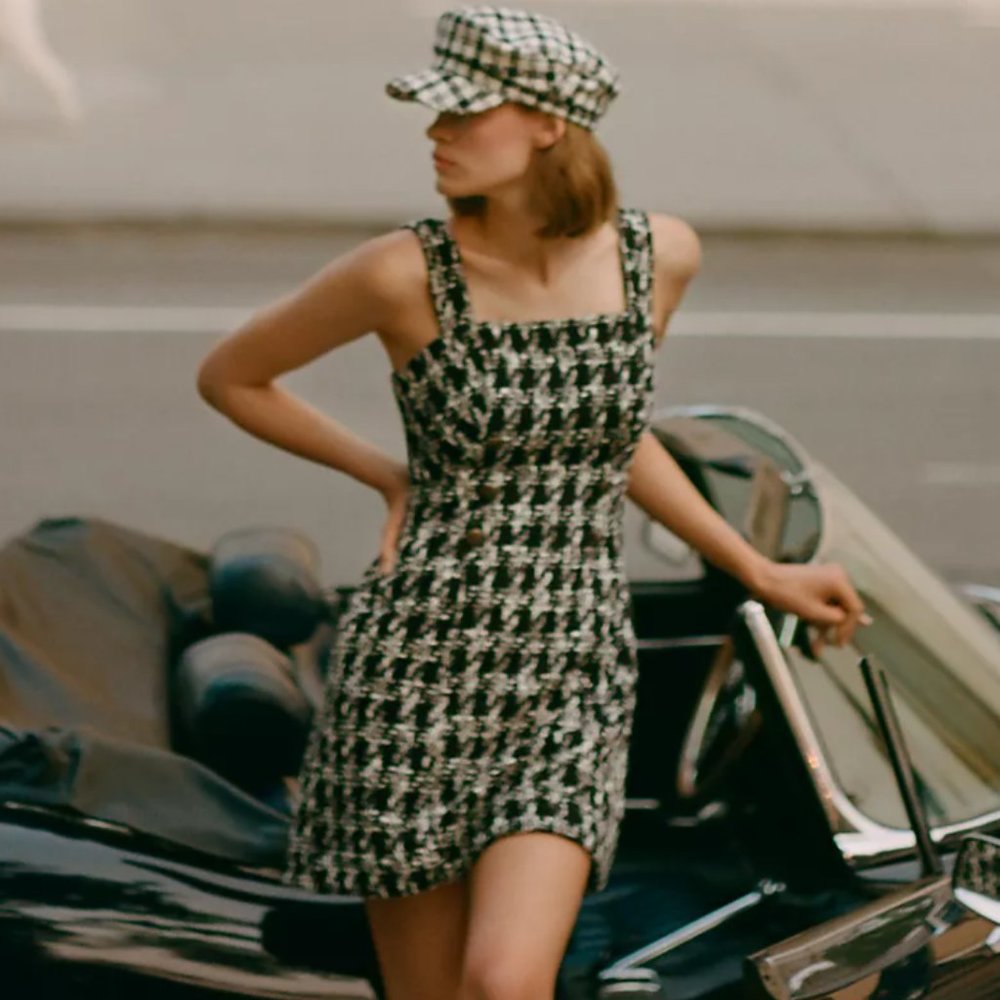 Anthropologie Tweed Mini Dress (Size 0)